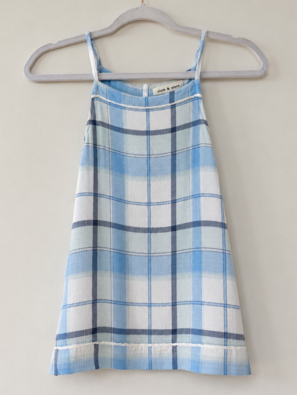 Cute Plaid Spaghetti Strap Top